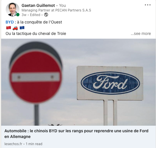 gaetguillemot's tweet photo. @BYDCompany  : à la conquête de l'Ouest
🇨🇳 🚗 🇪🇺
Ou la tactique du cheval de Troie

#Automotive #automobile #Industrie #europe #BYD #France #business #strategie #commerce #strategy

https://t.co/ocXKycbMld https://t.co/h74GFGsWRC