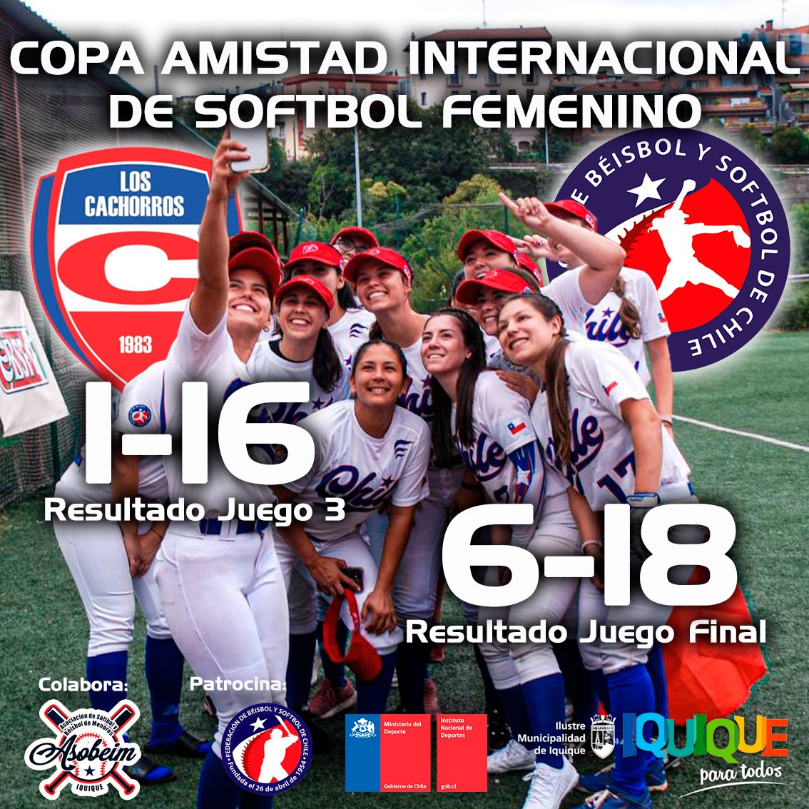 En una gran semana, nuestro Team Chile de Softbol Femenino finaliza estos 7 días de preparación y juego con el club Los Cachorros de Salta y su equipo femenino de Softbol, campeones de Argentina.
Vamos por <a href="/santiago2023/">Santiago 2023</a> !!!!
<a href="/INDChileOficial/">IND Chile 🇨🇱</a> <a href="/MindepChile/">Ministerio del Deporte</a> <a href="/TeamChile_COCH/">Team Chile</a>