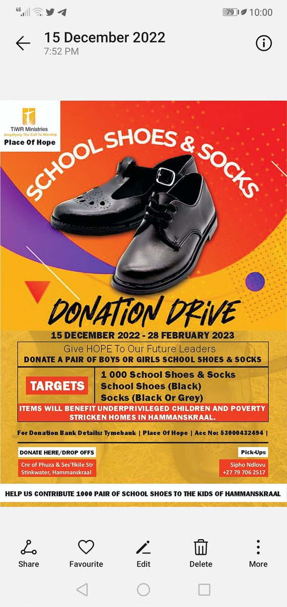 MrDynastySA's tweet photo. We would appreciate your help, our target is 1000 shoes. We are based in hamanskraal, Pretoria. Should you be interested in laying a hand please do use the contacts on the poster or DM me.

@SisandaQ @TheoBaloyii @casspernyovest @podcastwithmacg https://t.co/XbrmnO31IV