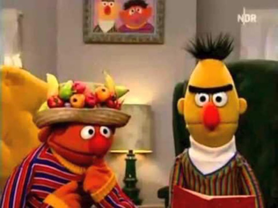 Super70sSports's tweet image. Ernie is really pretty fortunate that Bert never killed him. Because you could tell he was contemplating murder about once per episode.