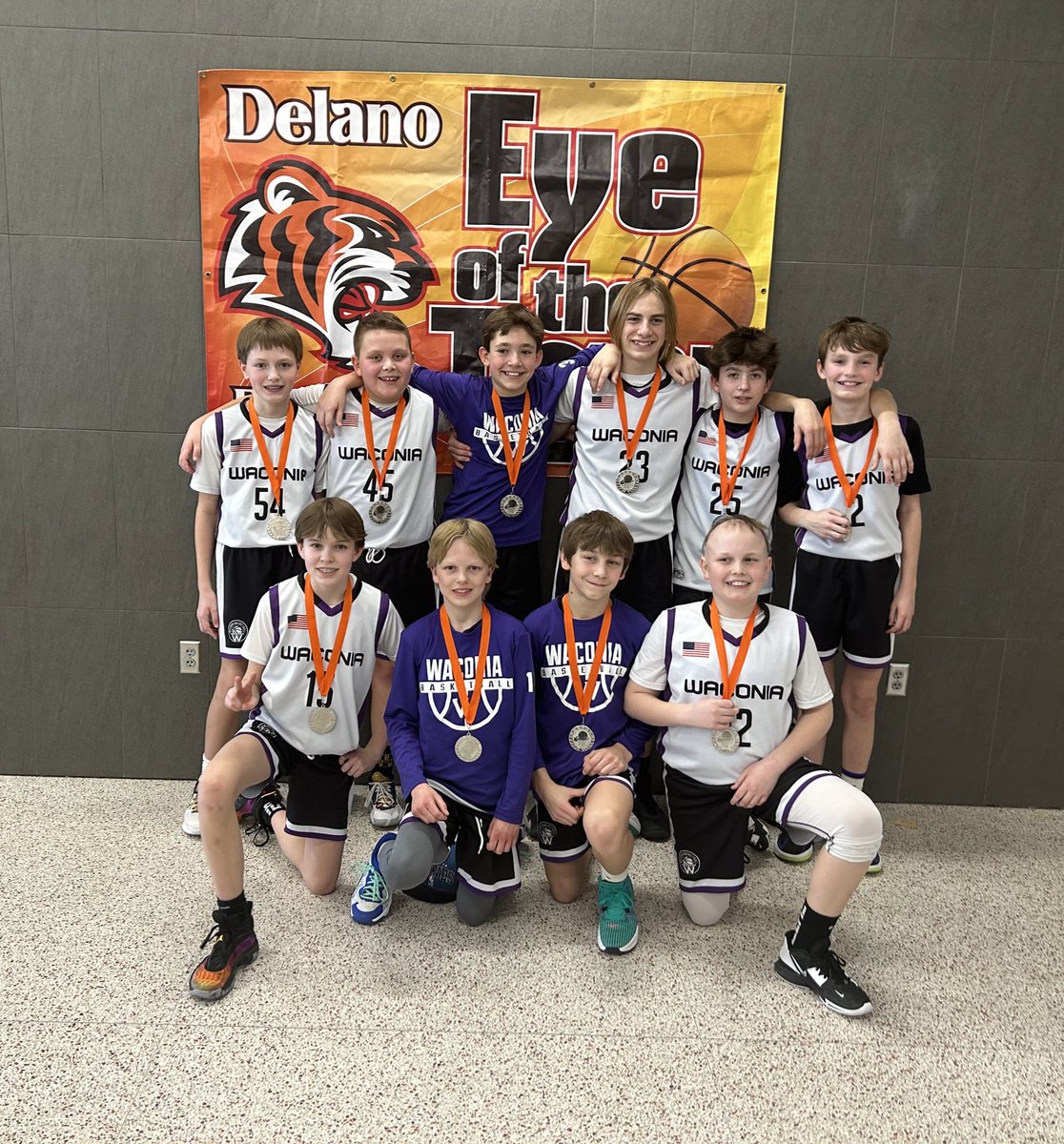 The 7th Grade boys wrapped up a very fun season with a 2nd place finish in Delano! Hate to see the season end. <a href="/wba_waconia/">Waconia Basketball Association</a>