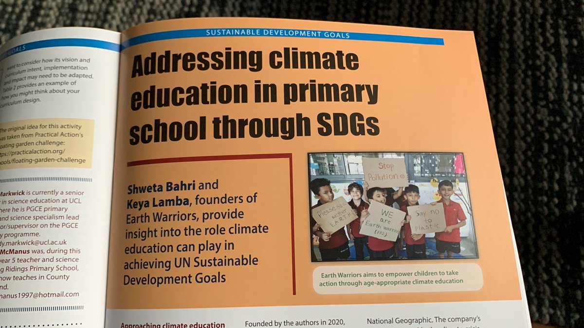 The <a href="/PriSciJournal/">Primary Science Journal ASE</a> issue also has a great article from <a href="/Earth_Warriors_/">Earth Warriors Global</a>  about how to approach climate education through the #SDGS and Matt Knight about bldg aquaponic systems in school <a href="/ShinfieldSt/">ShinfieldStMarysJunior</a>
