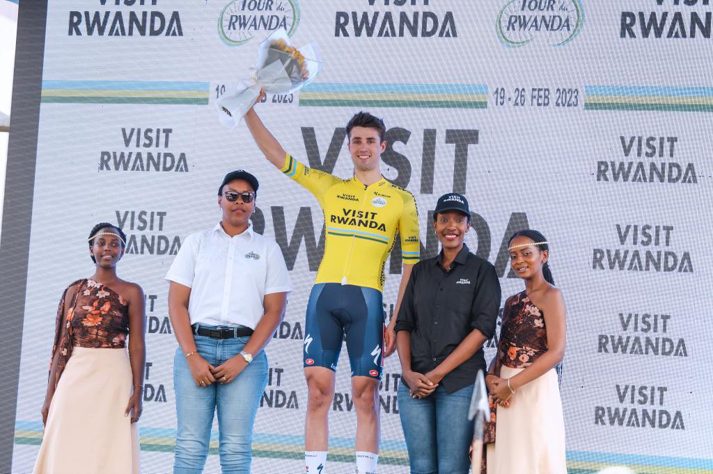 Your first leader of the @tour_du_Rwanda 🤩 Congrats, @EthanVernon22 👏 Photo: @tour_du_Rwanda