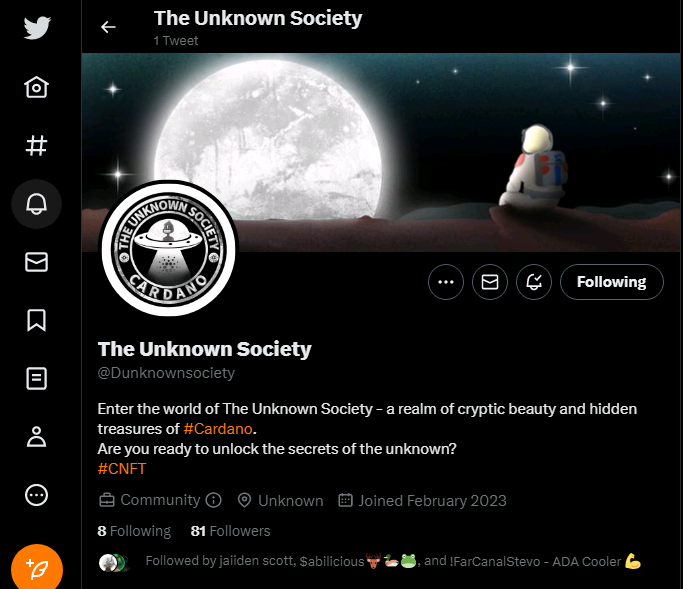 GrindToLiv3's tweet photo. @Dunknownsociety Alpha gang lfg🛸🚀
@MuallaCNFT @ZayedNahyan23 https://t.co/u6ggtBTxPL