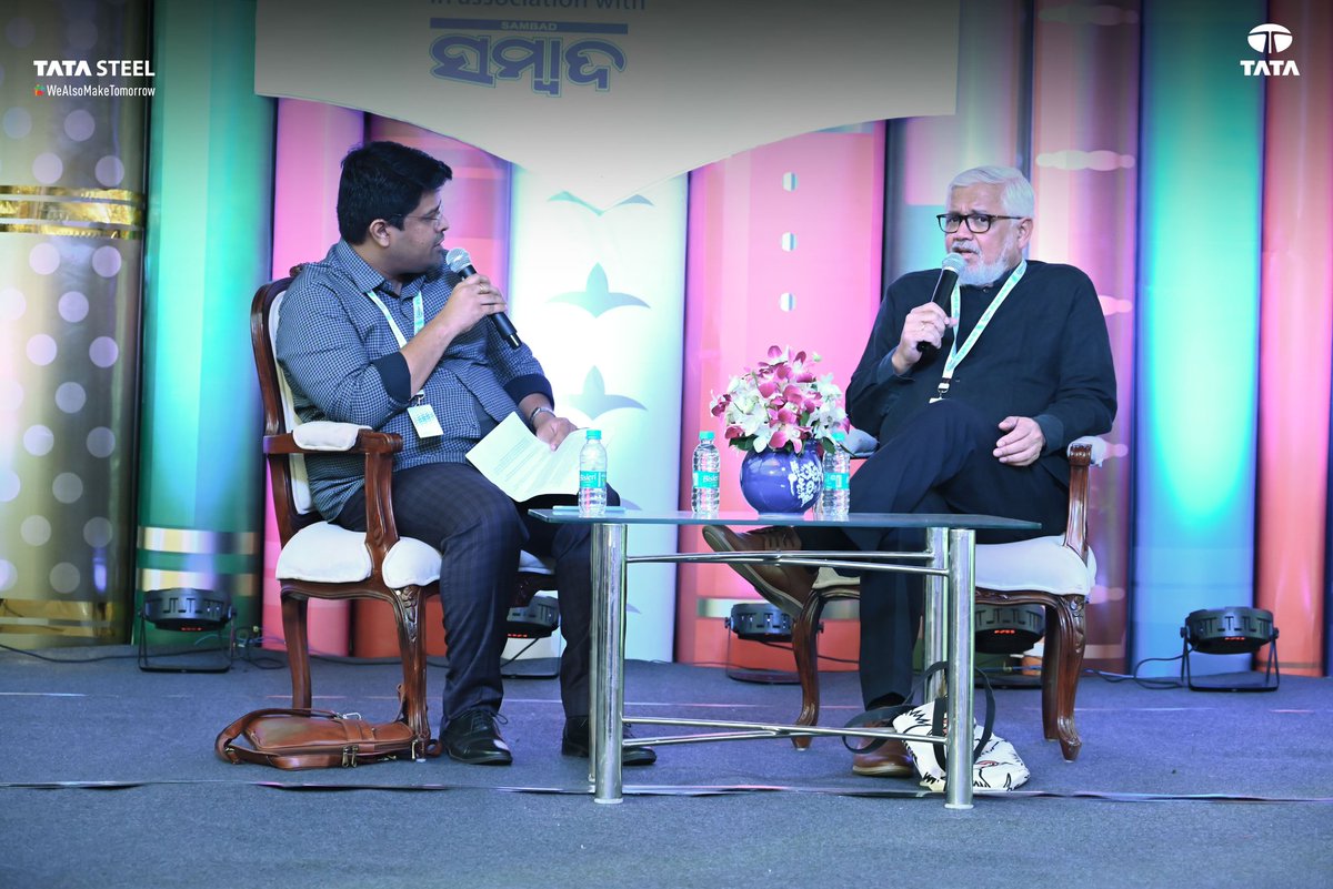 TataSteelLtd's tweet photo. The 7th edition of #TSBLM witnessed inspiration &amp; enlightenment in equal measure. Invaluable insights on literature, culture &amp; the arts were shared by legendary maestros. We look forward to supporting more intellectually captivating initiatives like this in the future. https://t.co/AOsQIkXxut