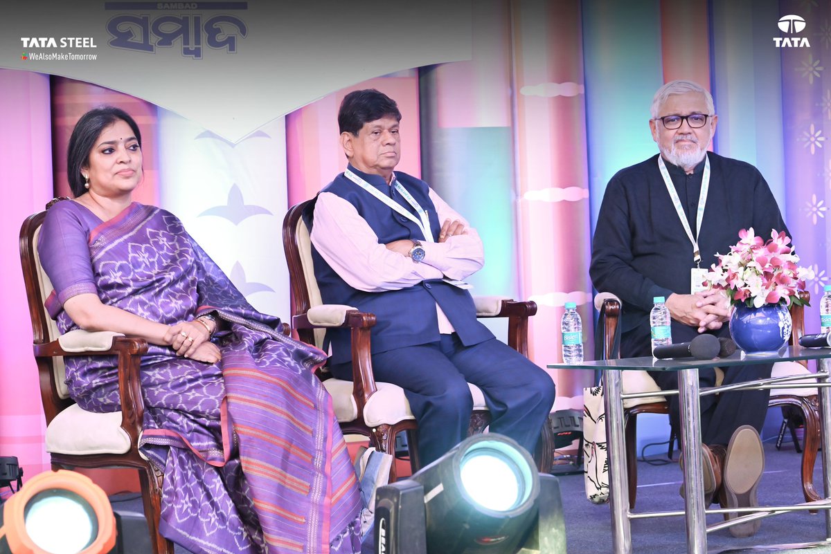 TataSteelLtd's tweet photo. #TataSteel #WeAlsoMakeTomorrow #BhubaneswarLiteraryMeet #Bhubaneswar #Odisha #BhubaneswarLitMeet #TSBLM https://t.co/lri64l1KBu