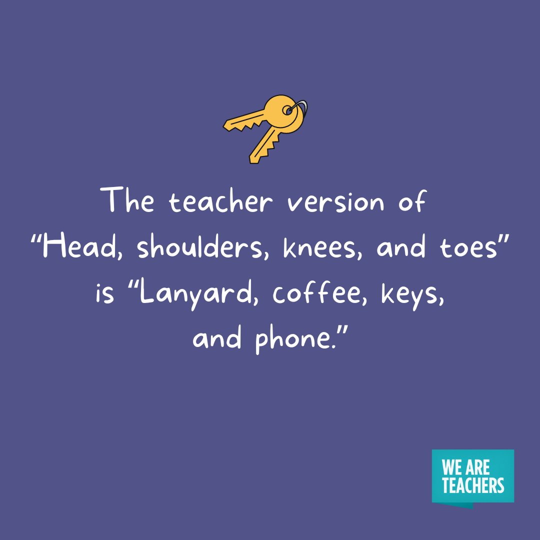 WeAreTeachers's tweet image. Sing it together now. 🎶