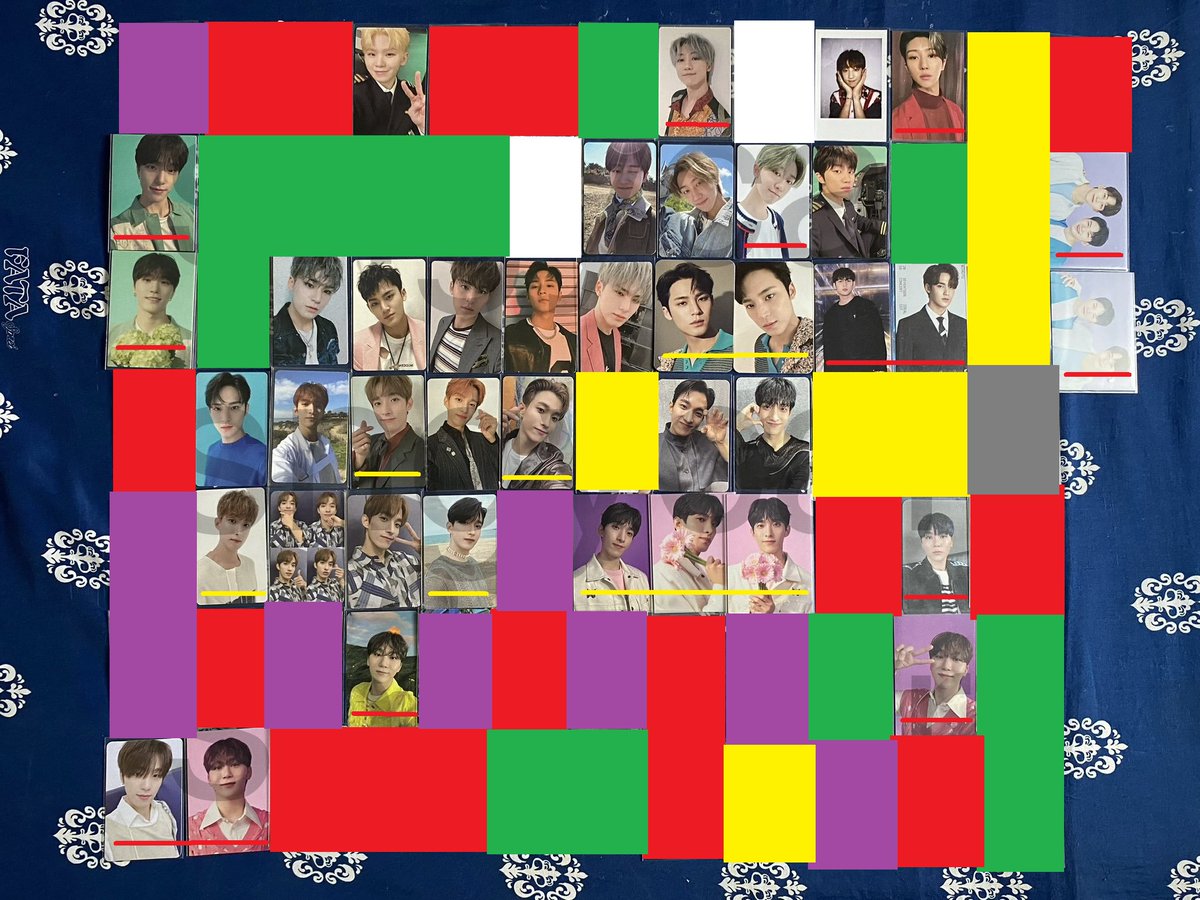 wonderhauls's tweet photo. WTS LFB 

SEVENTEEN PC
↳ If getting unmarked pcs must get 2 red marked pcs (1:2 ratio ea)
↳ red, yellow marked pcs can be claimed alone
↳ PRIO getting more red-marked pcs
↳ DOP: 30% dp RB: within 2 weeks
↳ JunHao Piloto: 1:3 ratio ea or more red&amp;yellow marks https://t.co/hbwjXVioQp