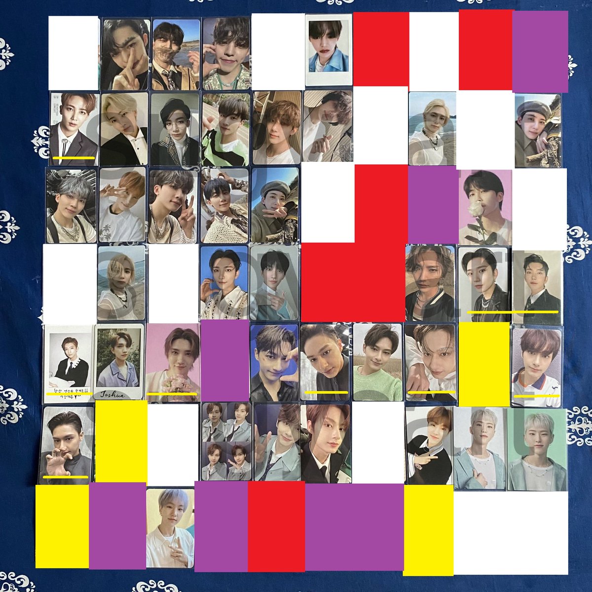 wonderhauls's tweet photo. WTS LFB 

SEVENTEEN PC
↳ If getting unmarked pcs must get 2 red marked pcs (1:2 ratio ea)
↳ red, yellow marked pcs can be claimed alone
↳ PRIO getting more red-marked pcs
↳ DOP: 30% dp RB: within 2 weeks
↳ JunHao Piloto: 1:3 ratio ea or more red&amp;yellow marks https://t.co/hbwjXVioQp