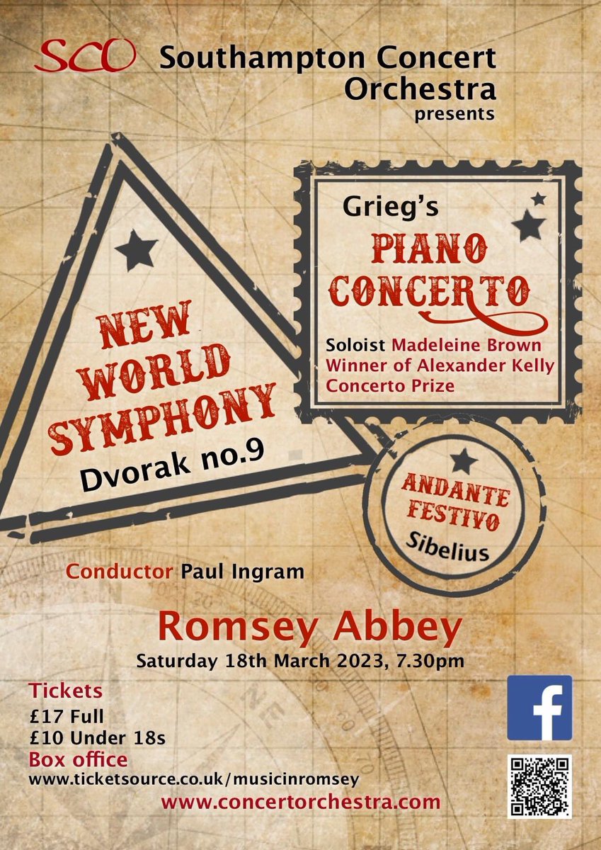 Our friends <a href="/SotonConOrch/">Southampton Concert Orchestra</a> in concert in Romsey Abbey
Saturday 18th March