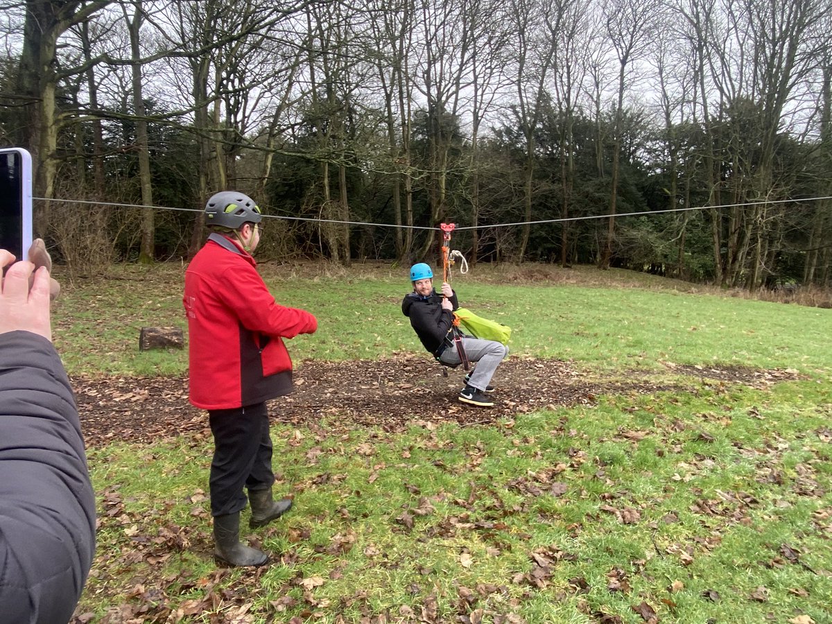 MsMcDougallEng's tweet photo. What an excellent weekend away for Senior Study Weekend! Ziplining and studying on a Sunday = very motivated pupils. @Boness_Science https://t.co/3PiGUZS7bn