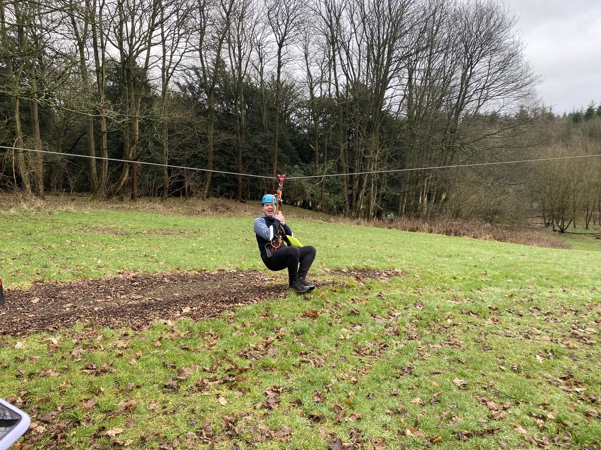 MsMcDougallEng's tweet photo. What an excellent weekend away for Senior Study Weekend! Ziplining and studying on a Sunday = very motivated pupils. @Boness_Science https://t.co/3PiGUZS7bn