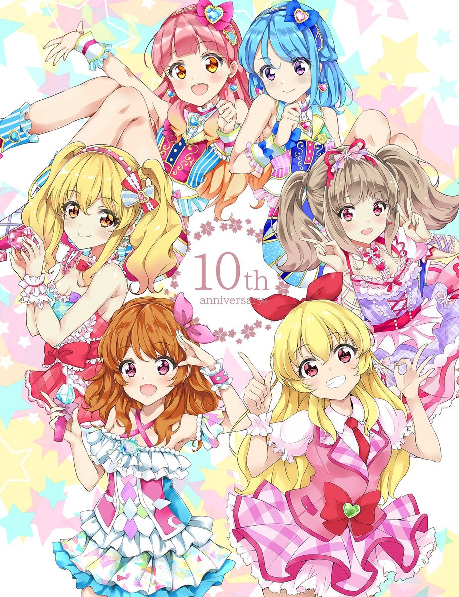 hoshimiya ichigo multiple girls smile blonde hair blue hair twintails open mouth pink hair  illustration images