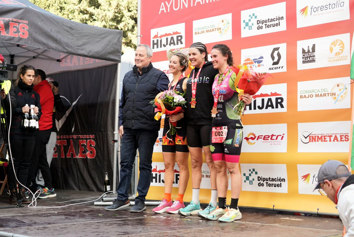 Laura Gómez gana el Campeonato de #España de #Duatlón MD en el DLD HIJAR  #SomosTriatlon #FETRIHíjar

🥇 Laura Gómez (<a href="/Trikideak/">Trikideak</a>)
🥈 Marta Cabello (<a href="/TriDiablillos/">DiablillosRivas</a>)
🥉 Enara Oronoz (<a href="/Trikideak/">Trikideak</a>) 

<a href="/deportegob/">CSD</a> <a href="/FatriFederacion/">FATRI</a>