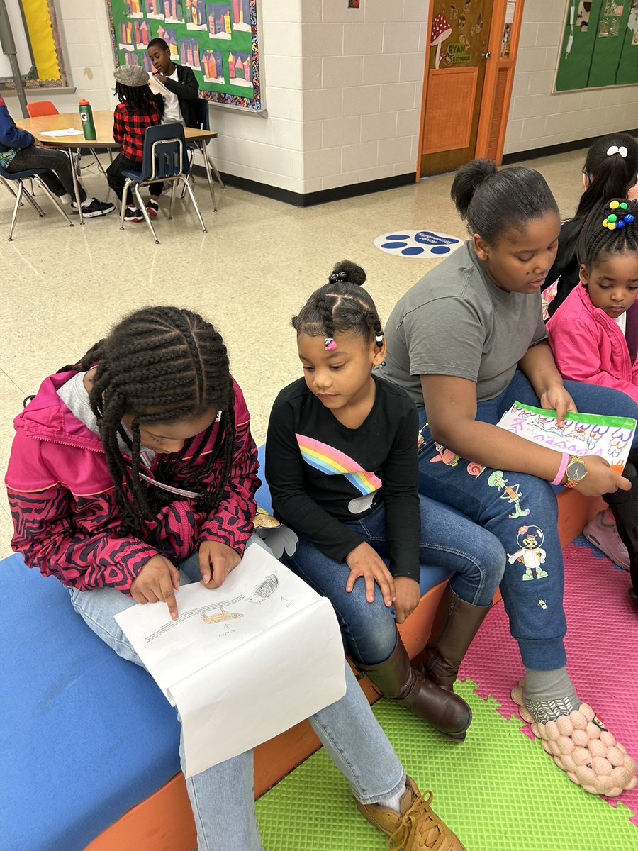 WozSquad's tweet photo. Sharing our @ELeducation “Choose Your Own Adventure” books with our kindergarten/1st grade buddies! @ChimborazoES https://t.co/pVwt9KE8Gz