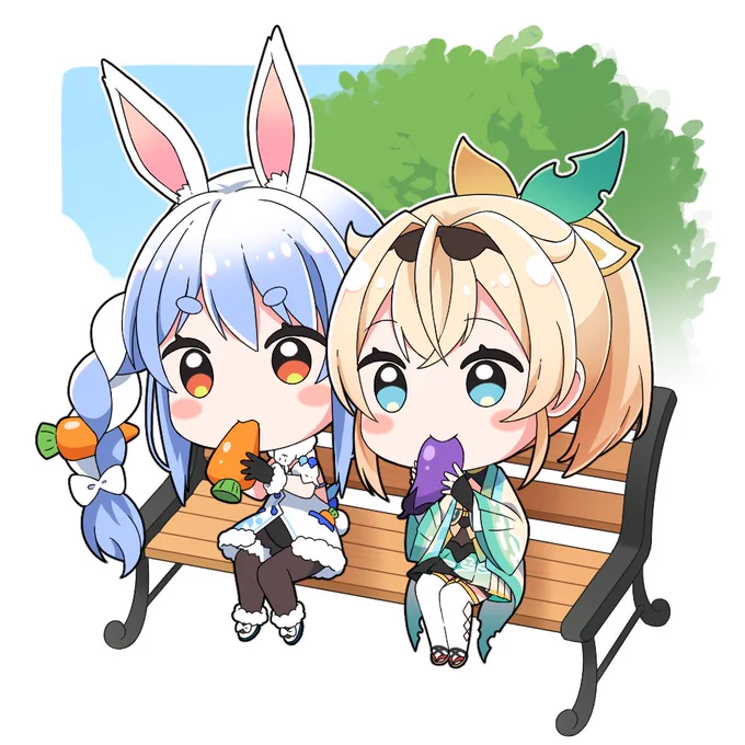 こっちは動かないやつ#いろはにも絵を#ぺこらーと 