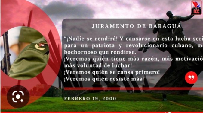 19 de febrero de 2000, Juramento de Baraguá: La Ley de Ajuste Cubano debe cesar! La Ley Helms-Burton debe cesar! La Ley Torricelli debe cesar.
El bloqueo en su conjunto y la criminal guerra económica contra Cuba deben cesar!
#IslaRebelde #MejorEsPosible