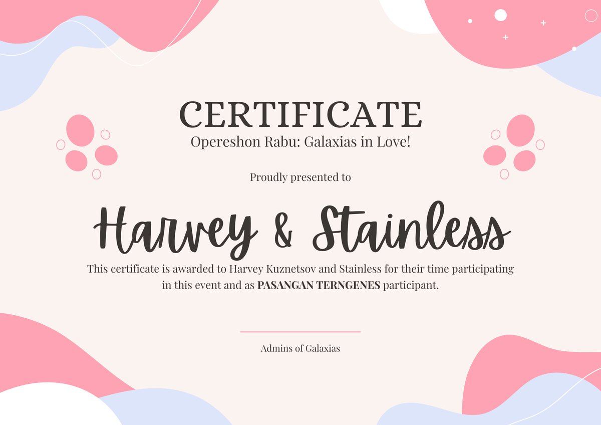 GLX_Archives's tweet image. “Harvey (@ATR0CE) dan Stainless (@stainIessheart)! Waduh, kenapa kok bisa kalilan disebut sebagai pasangan terngenes?” Polaris bertanya-tanya, namun ia berikan pula sertifikat untuk keduanya. Mereka berdua ini ngenes dalam hal apa, ya... apa karena warteg?