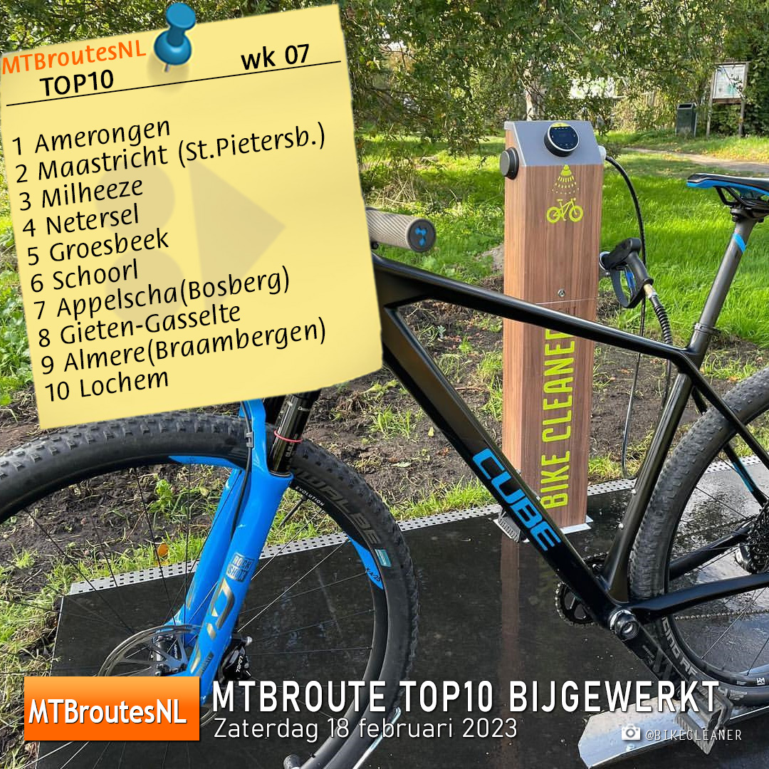 MTBroutesNL's tweet photo. ๐๐๐๐ซ๐จ๐ฎ๐ญ๐ ๐๐๐๐๐ ๐๐ข๐ฃ๐ ๐๐ฐ๐๐ซ๐ค๐ญ 18-02-2023
De ๐๐๐๐๐ is samengesteld door middel van de reacties van bezoekers op ๐๐๐๐ซ๐จ๐ฎ๐ญ๐๐ฌ๐๐. Vanuit de laatste 20 wordt het gemiddelde berekend.
๐ธ @BIKECLEANERSTATION
Lees meer: ๐ https://t.co/4EArWttdhK https://t.co/SytA6r8t5U