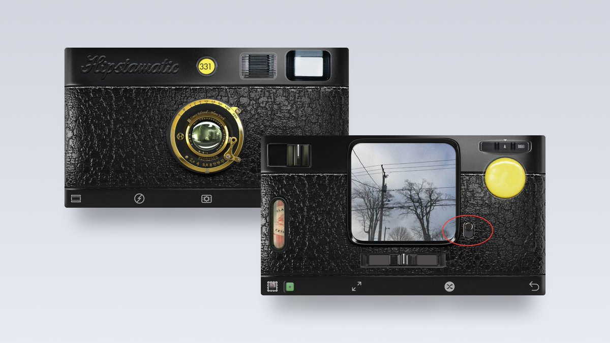 ilyamiskov's tweet photo. Second one – Hipstamatic (now called Hipstamatic Classic)

This in my opinion was and still is pure visual orgasm when it comes to app design. It was as simple to use as a Polaroid, just point and shoot. Each photo taken with this app had that distinct vibe to it. It was awesome! https://t.co/AXyJOfoBHf