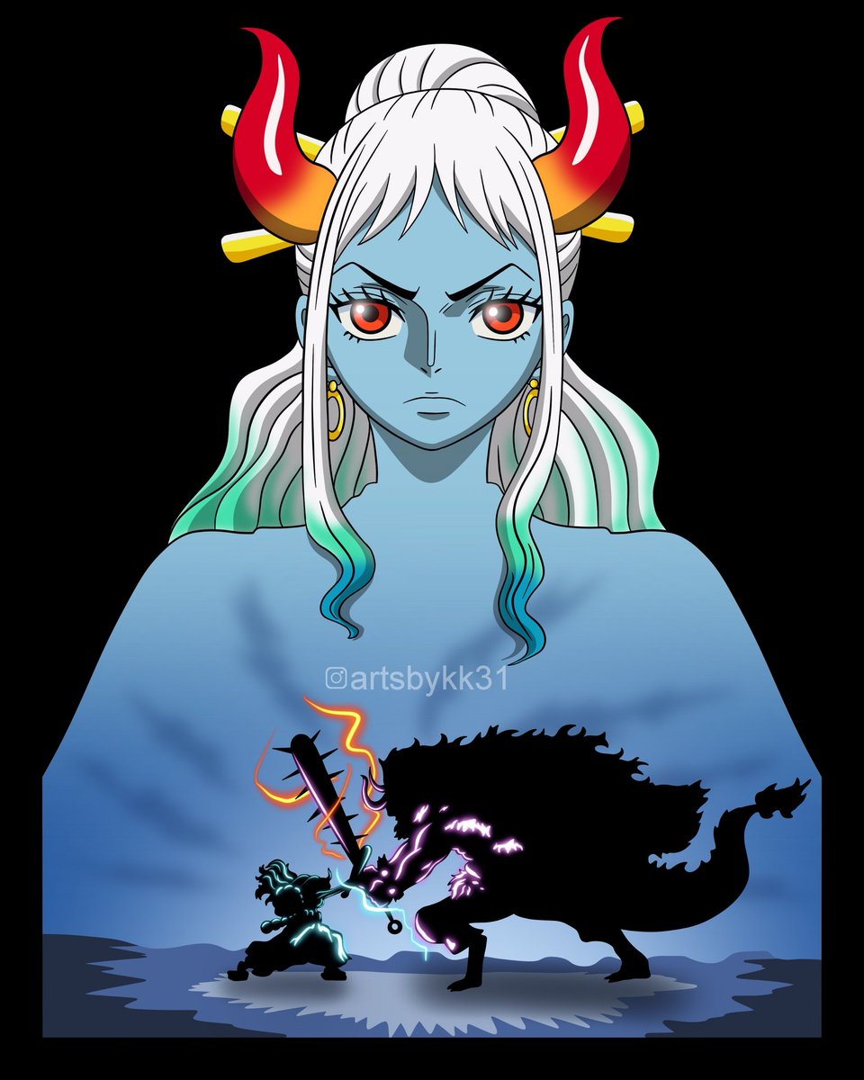 "Until he returns, I'm gonna keep you here! Luffy is the man, Kozuki Oden was waiting for!"- Yamato

#onepiece #yamato #kaido #luffy #digitalart