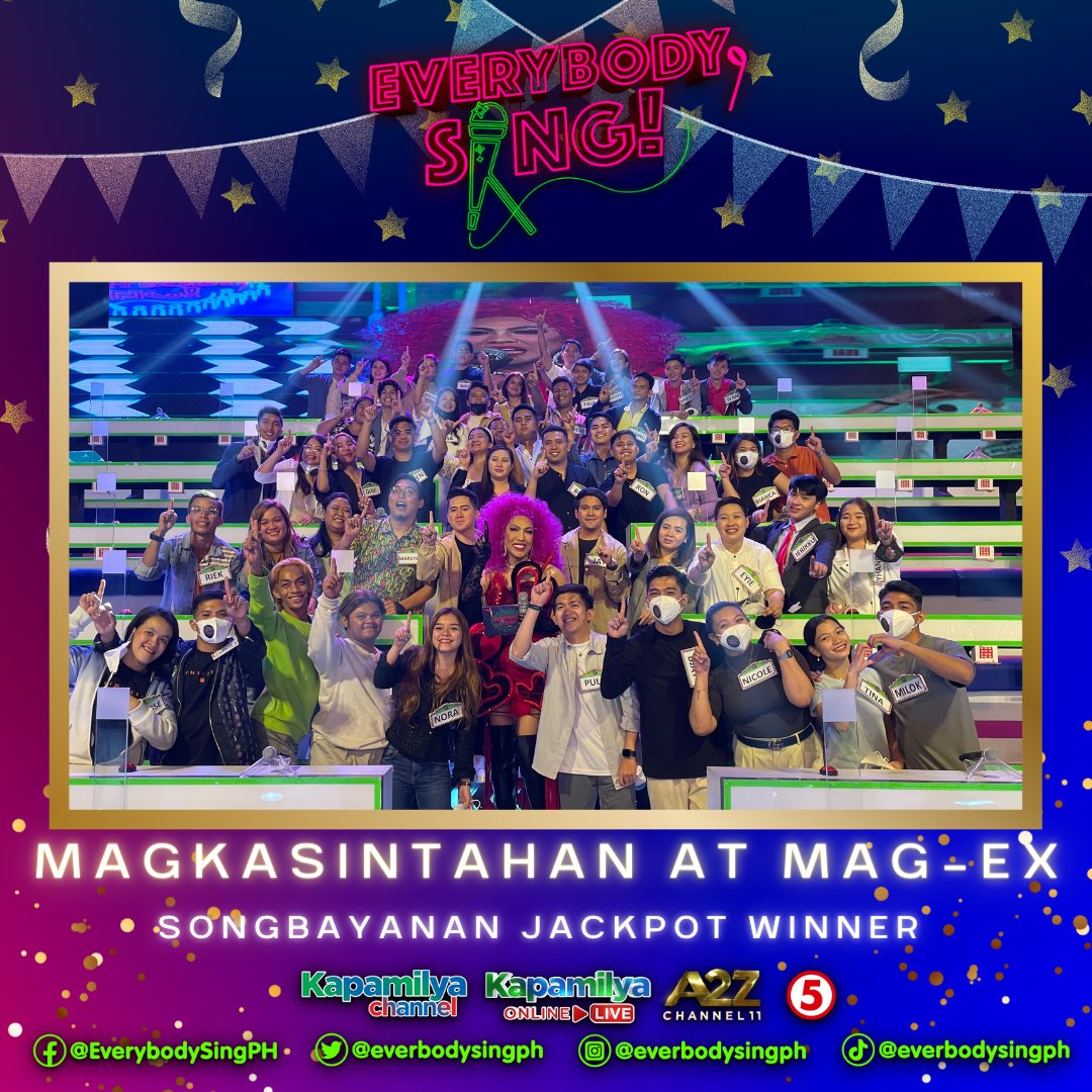 everybodysingph's tweet photo. NANAIG ANG PAG-IBIG! ♥️🫶

Hanggang sa muli, EVERYBODY!!
#EverybodySingLove
📺 WHERE TO WATCH #EverybodySingPH
🎤 Kapamilya Channel, A2Z, KOL | 7PM SAT &amp; SUN
🎤TV 5 | 9PM SAT &amp; 9PM SUN https://t.co/94VGERI0z1