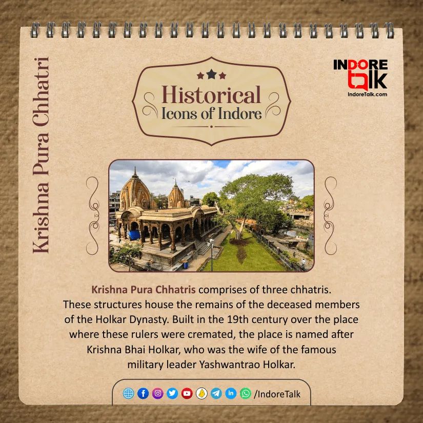 IndoreTalk's tweet photo. Indore is filled with both iconic as well as modern attractions. Each of them reflects the true essence of Indore.

Here are some Historical Icons of Indore! 

#IndoreIcons #Rajwada #Lalbagh #GandhiHall #Chatri #Indori #Indore #IndoreTalk https://t.co/AniuCqmfoH