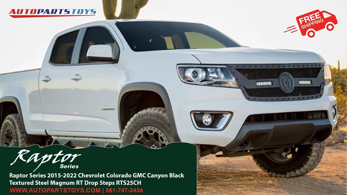 autopartstoys's tweet image. Raptor Series 2015-2022 Chevrolet Colorado GMC Canyon Black Textured Steel Magnum RT Drop Steps RTS25CH
.
#RaptorSeries #VehicleUpgrades #TruckAccessories #DropSteps #TruckLife #CarAccessories #ChevroletColorado #AutoParts #AutomotiveAccessories #AftermarketParts #TruckUpgrades