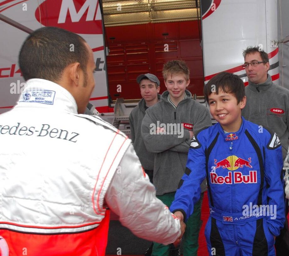 Lewis Hamilton, McLaren
Alex Albon, Red Bull driver academy https://t.co/g1uTx66k3v