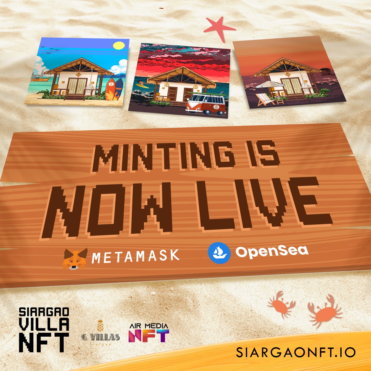 NFTSiargao's tweet photo. The Siargao Island NFT mint is live 🚀 

Secure your piece of paradise and enjoy 10 free nights a year for the next decade 🏝️ Plus, reap the rewards of holding the NFT!💰 

Don't miss out on this unique opportunity to own a piece of Siargao Island. 🌴 

#NFTSiargao https://t.co/LXrgbb5dyG