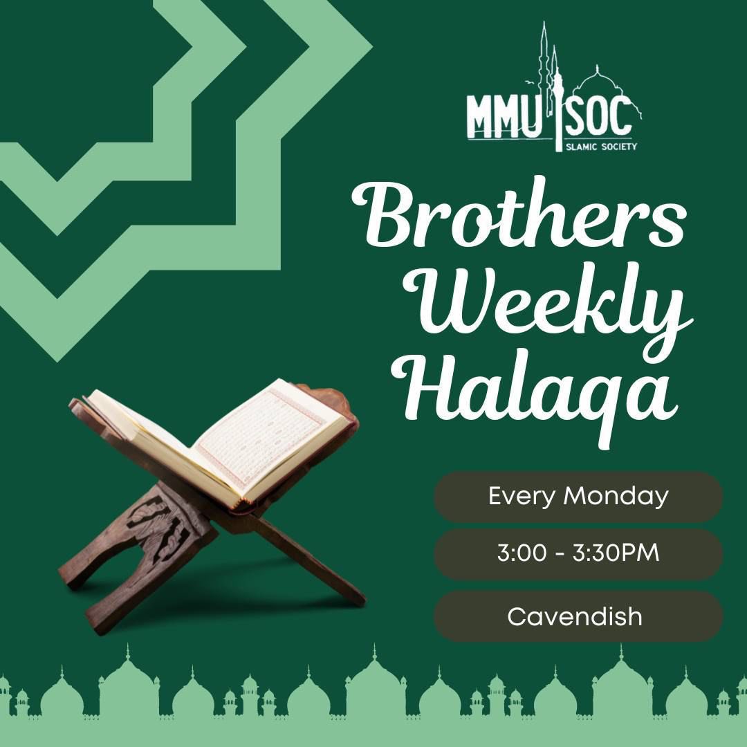 mmuisoc's tweet photo. Brothers weekly Halaqas are back! 🙌🏻 🗓 Every Monday  ⏰ 3:00 - 3:30 PM 📍 Cavendish   See you all soon! https://t.co/P7Jv01oZXZ