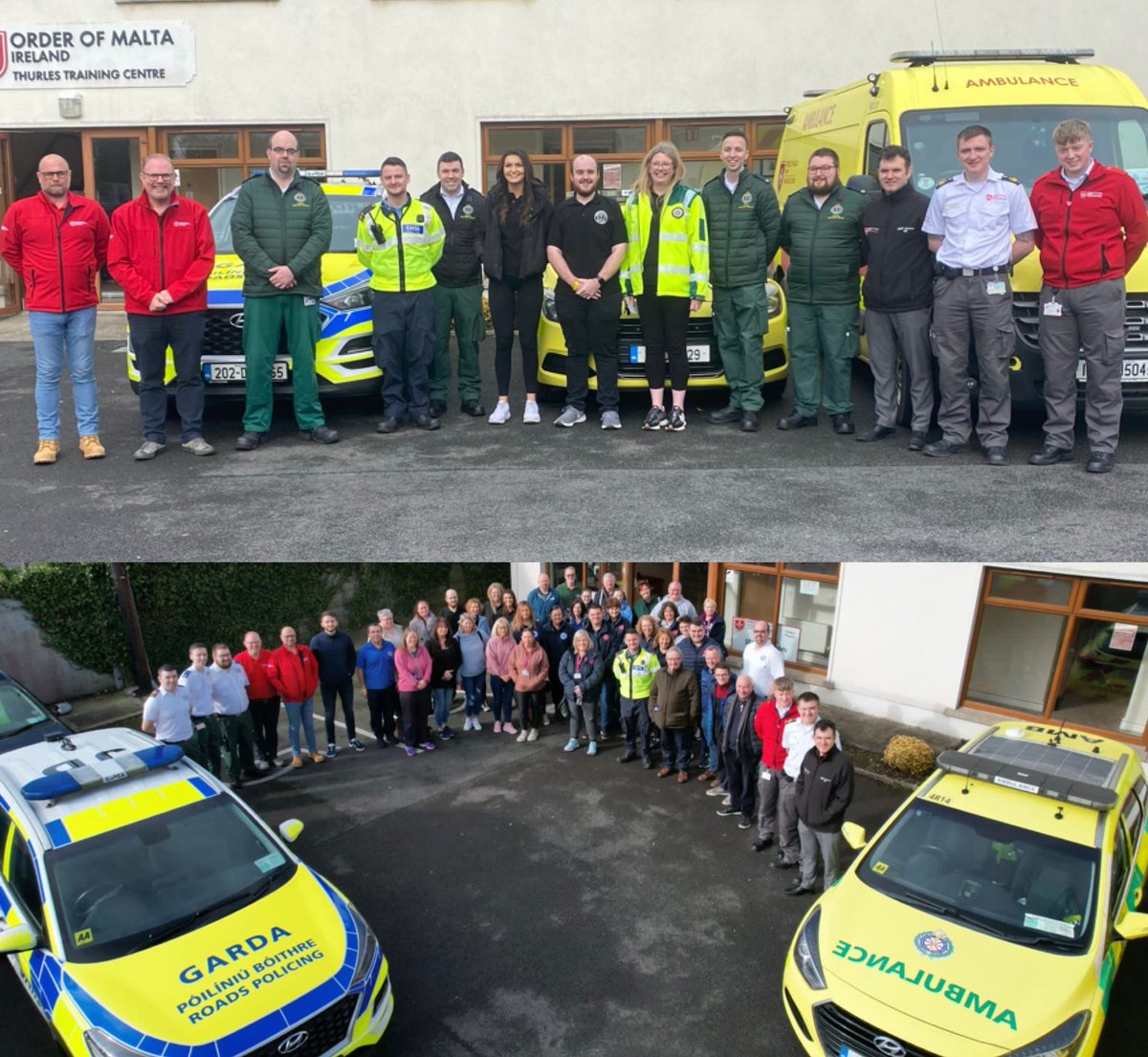 gardainfo's tweet photo. Tipperary RPU were invited by @AmbulanceNAS & @CFRIreland to speak at a Community First Responder workshop in Thurles.
CFRs are volunteers in the community trained to respond to certain emergencies until help arrives, strengthening the chain of survival.
#LearnCPR #GardaCFR https://t.co/KVMtDfYuC4
