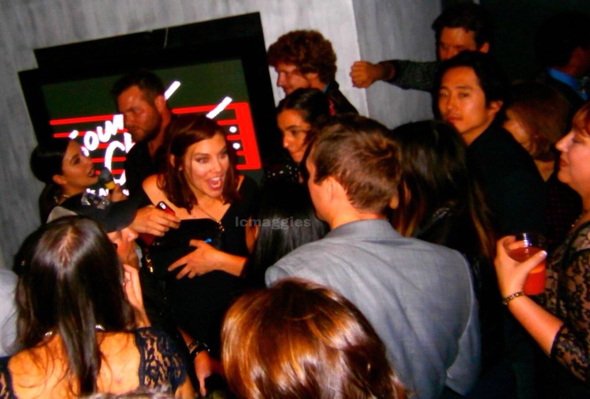 lcmaggies's tweet photo. rare picture of lauren, christian, alanna and steven at a karaoke party. https://t.co/X9voHwlCE3