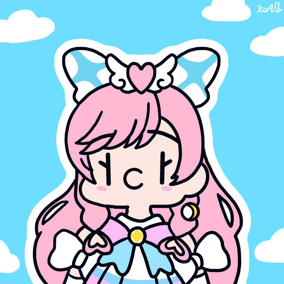 キュアプリズム「なんとなくキュアプリズム#ひろがるスカイプリキュア #fanart #キュアプリ」|コアラさん🍨のイラスト