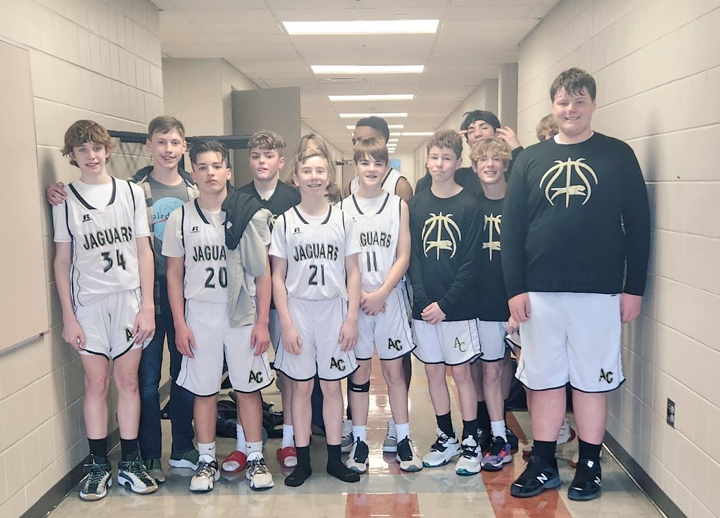 ACMS_Athletics's tweet photo. Both 7th and 8th grade boys won against the  Trojans to continue on this coming Monday. Join us as we take on Maize to get to the Championship game. 7th at 5pm and 8th at 6:15pm. https://t.co/UnEKSJtmDh