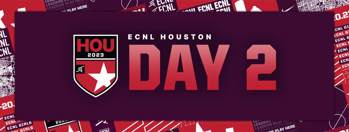 ECNL Houston Day 2️⃣
📍 Spring, TX
📆 buff.ly/3EE1SJ9
📸 buff.ly/3dABzpl
📱 buff.ly/3Bw7OjC
#️⃣ECNLHOU