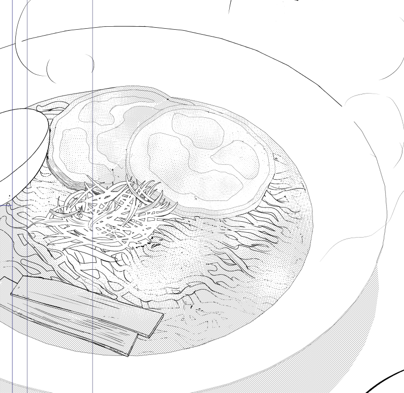 おラーメン描いてる 