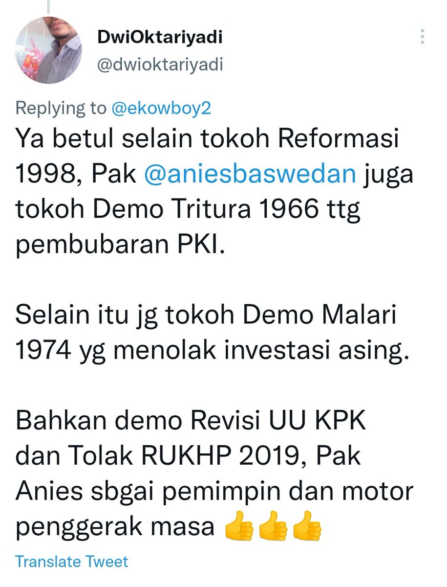Netizen menanggapi kehaluan pemuja Anies, hasilnya begini..

Silahkan menikmati..

#HaluAnies