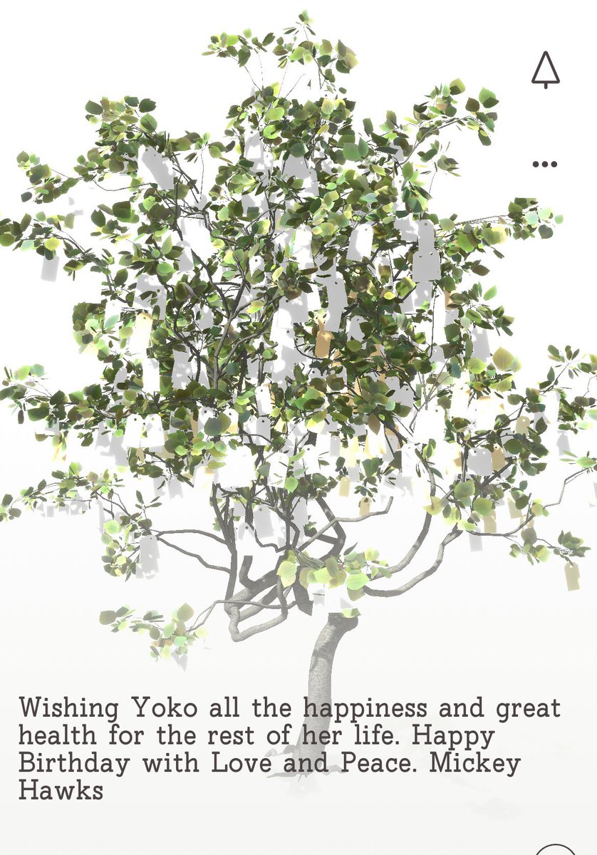 HawksMickey's tweet photo. @seanonolennon @PaulMcCartney My Birthday wish to Yoko. https://t.co/3Ide5lPMS8