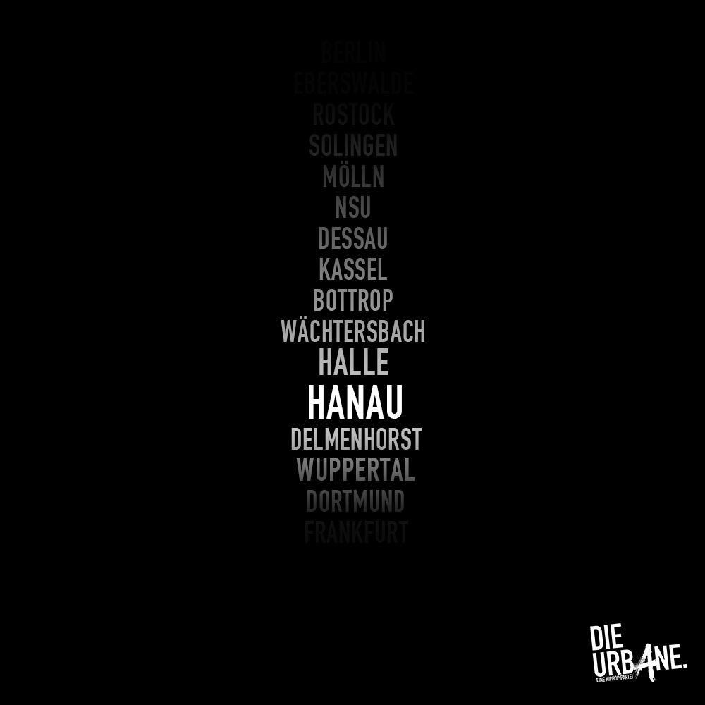 DieUrbane's tweet photo. Said Nesar Hashemi, Hamza Kurtović, Ferhat Unvar, Sedat Gürbüz, Fatih Saraçoğlu, Gökhan Gültekin, Vili Viorel Păun, Mercedes Kierpacz &amp; Kaloyan Velkov 🖤
Wir gedenken, wir trauern, wir erinnern.
Hanau ist überall!
✊🏿✊🏾✊🏽✊🏼✊🏻
Hier zum ganzen Text:
https://t.co/YNna599tdO
!B https://t.co/C7HTzTZ4xD