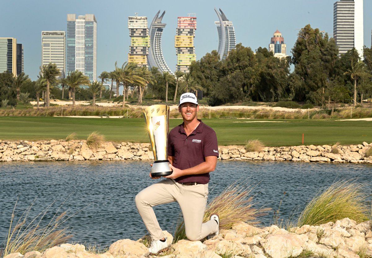 asiantourgolf's tweet photo. After notching back-to-back top-10 finishes in Jeddah and Oman, @andy_ogletree 🇺🇸 claims his second International Series win in 3 months at the @DohaGolfClub. ⛳

#ISqatar #InternationalSeries #whereitsAT https://t.co/4Slcs0untR