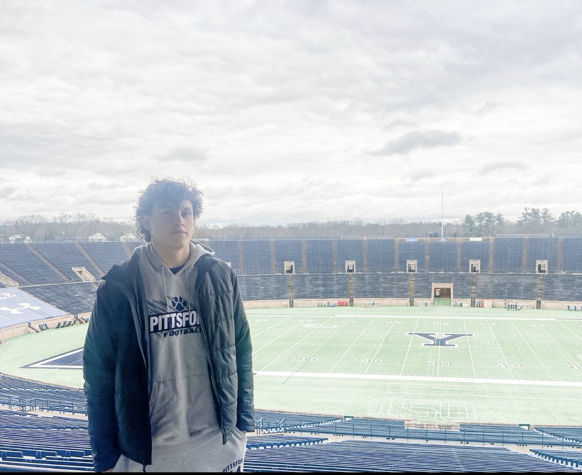 Thank you for the tour!  Looking forward to coming back and learning more about Yale football! @coach_smcgowan @coachbelanger @CoachRenoYale @CoachOstrowsky @coachjjanderson @yalefootball @RecruitYaleFB #ThisIsYale #Team150 @PFBPanthers