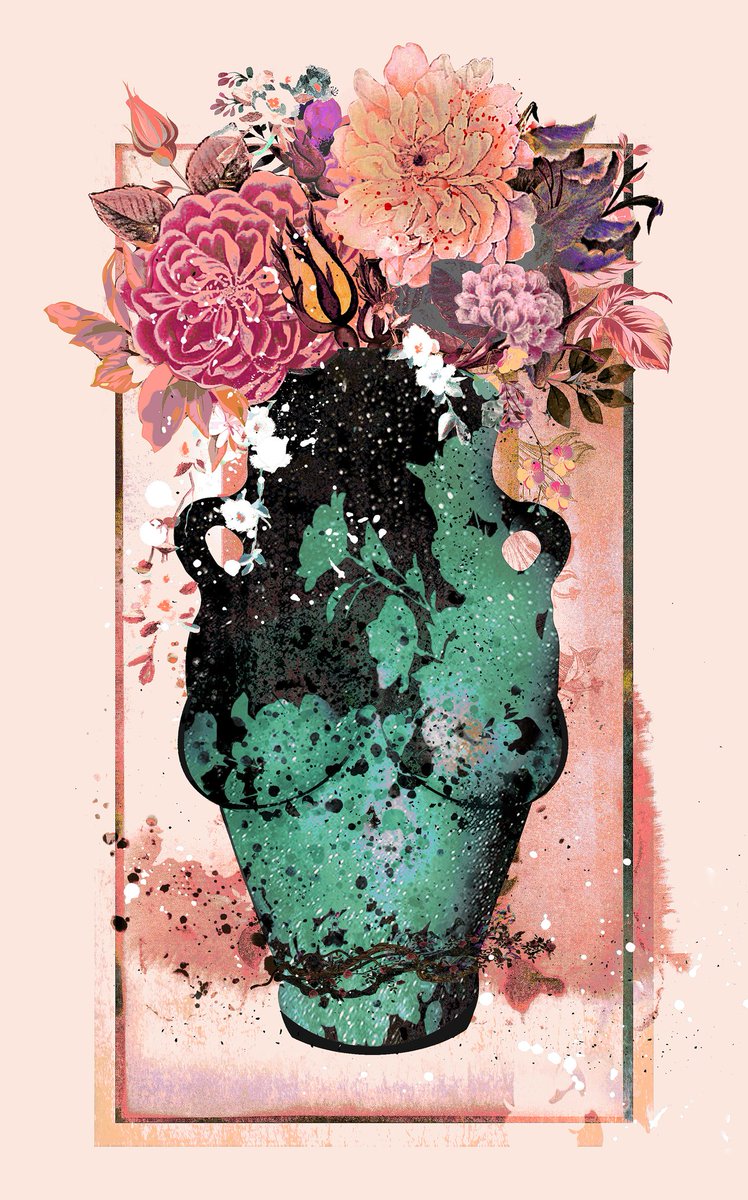 NTavallaee's tweet photo. "The Lullaby"
Mother! 
You chanted songs of
Warm poppy milk and peonies, 
As the lust of ancient people
Haunted snake rivers of my body,
Hissing tales of desire.
#makersplace 
#nftparis2023 https://t.co/UQzMifWyV0