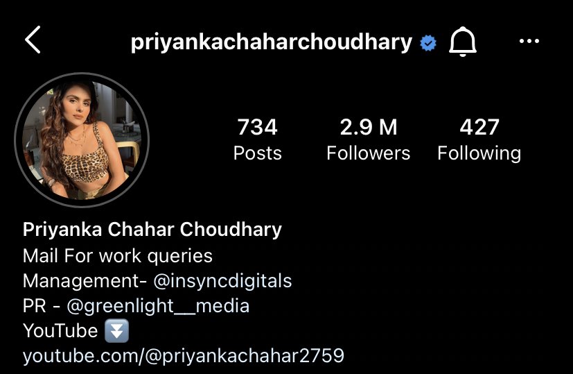 devil_nahyan's tweet photo. CONGRATULATIONS PRIYANKA 😭💕🧿 FOR 2.9 MILLION 
3 M SOON. SOO HAPPY FOR UU🥺🤞🏻
EVERYONE PLEASE FOLLOW PRIYANKA ON INSTGRAM! 

PRIYANKA REIGN BEGINS
#PriyAnkit #PriyankaChaharChoudhary #AnkitGupta #BiggBoss16          #PriyAnkitWarriors https://t.co/cfrTR8wSPk