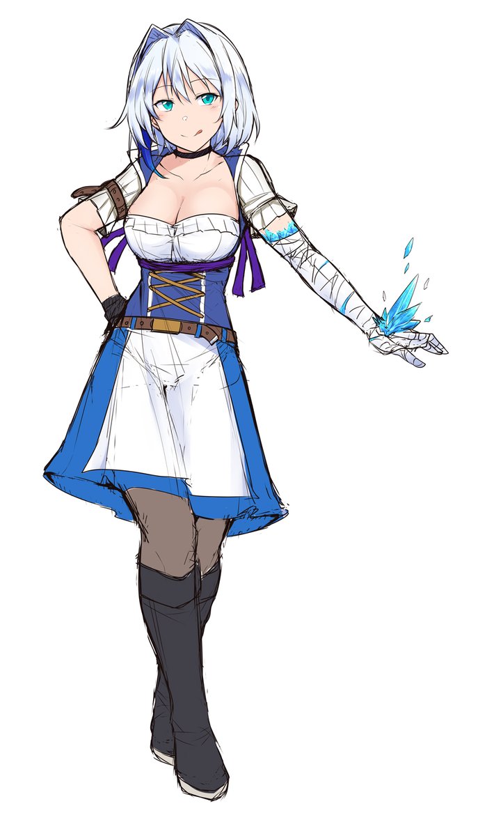 エーリカさんと喫茶店で働いてる時はこんな感じ 