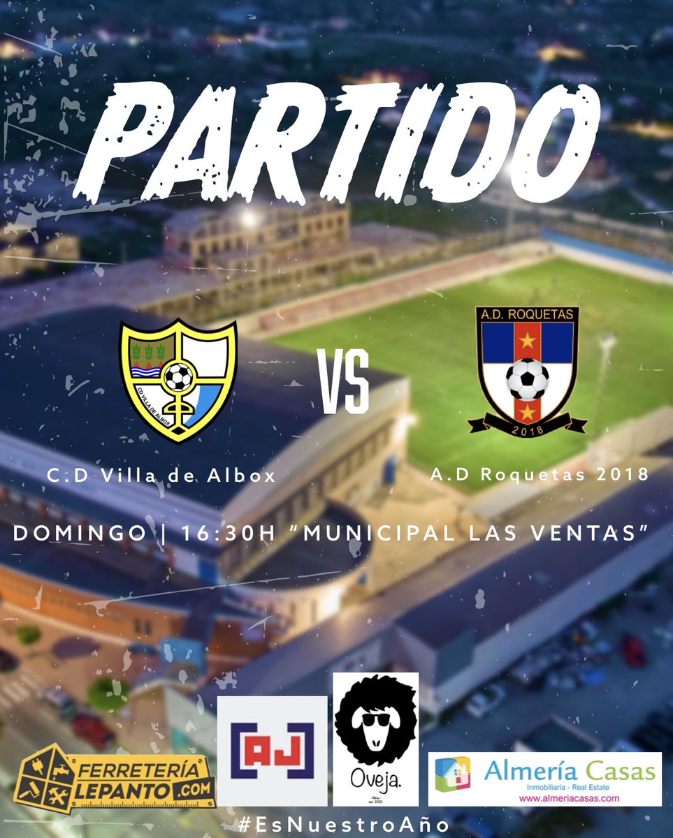 AlboxCDV's tweet photo. 🔜⚽️ PRÓXIMO 𝐏𝐀𝐑𝐓𝐈𝐃𝐎

🏆 𝐓𝐄𝐌𝐏𝐎𝐑𝐀𝐃𝐀 𝟐𝟐/𝟐𝟑 ⚪️🔴🔵

 @AlboxCDV 🆚 @adroquetas2018 

🗓 Domingo 19 de Febrero
🕒 16:30h
🏟 Estadio “Las Ventas”
📺 FACEBOOK https://t.co/Z40tFe6vHK
