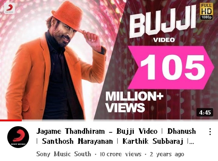 The Only Indian Actor Have 100M+ Video Song With 6 Different Music Directors - @dhanushkraja 😎💥

1) Why This Kolaveri - @anirudhofficial
2) Chaka Chak - @arrahman
3) Rowdy Baby- @thisisysr
4) Bujji - @Music_Santhosh
5) Maruvarthai - @iamviveksiva
6) Chill Bro - #VivekMervin