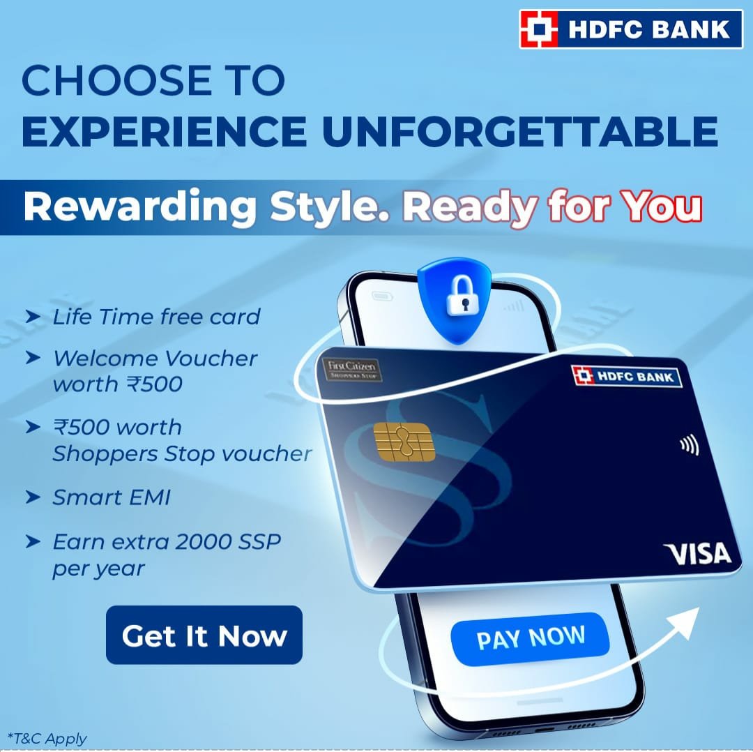 Codevision2018's tweet image. HDFC Bank Shoppers Stop Credit Card
✅ Free Card* for life
✅ Welcome Voucher worth Rs.500
✅ Earn 6 SSP on Shoppers Stop private label brands
✅ 1% Fuel surcharge waiver at all fuel station
Apply now : bit.ly/3SiJIlK
#hdfcbank #CreditCardReview
