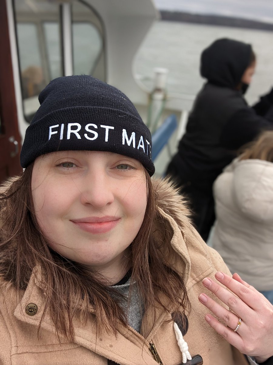 Taking my mother on her belated Christmas present, a Forth Boats tour. Not pictured, me getting battered by a rogue wave while trying to take photos of the scenery

#scottishtourism