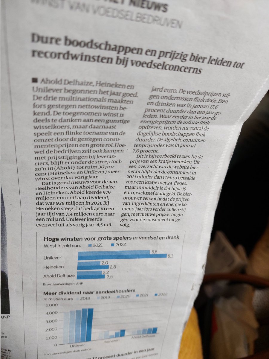 Dus was de prijsstijging boodschappen (17%) echt nodig? #inwiensbelang